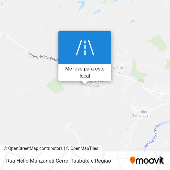 Rua Hélio Manzaneti Cerro mapa