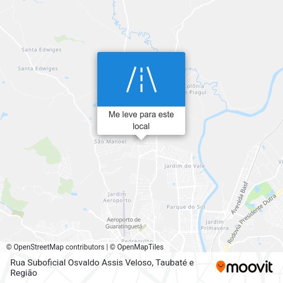 Rua Suboficial Osvaldo Assis Veloso mapa