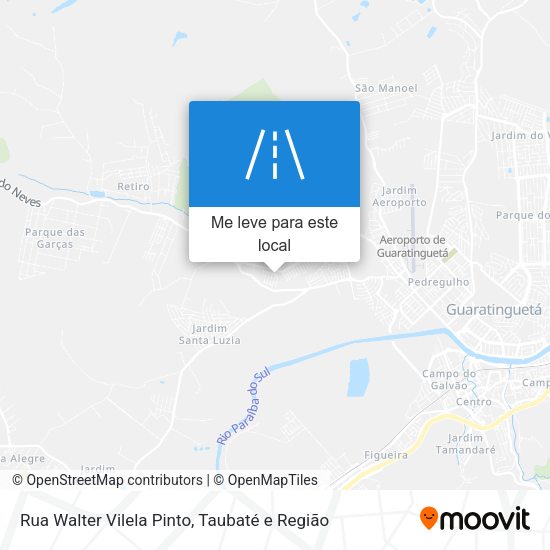 Rua Walter Vilela Pinto mapa