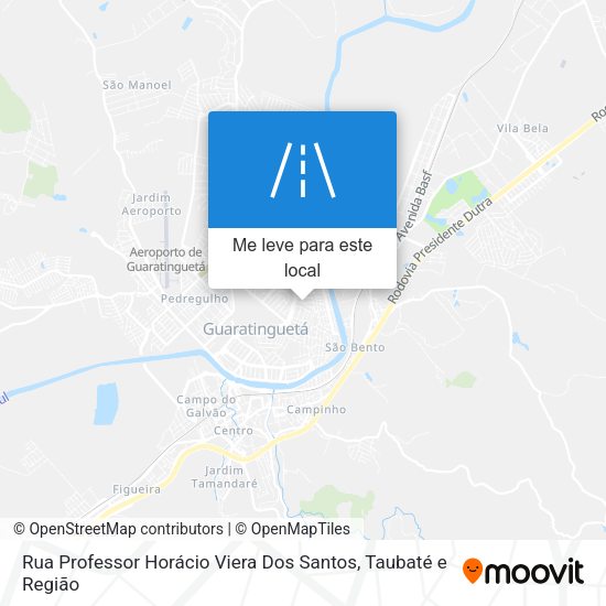 Rua Professor Horácio Viera Dos Santos mapa