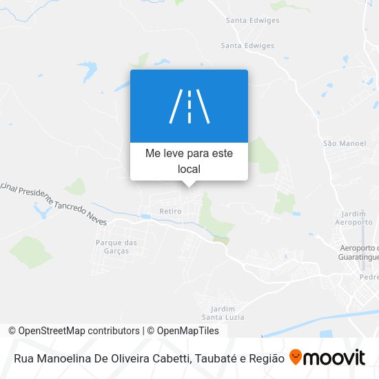 Rua Manoelina De Oliveira Cabetti mapa