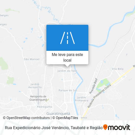Rua Expedicionário José Venâncio mapa