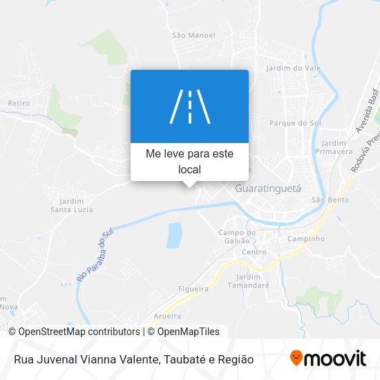 Rua Juvenal Vianna Valente mapa
