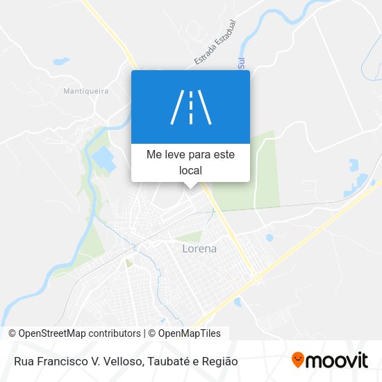 Rua Francisco V. Velloso mapa