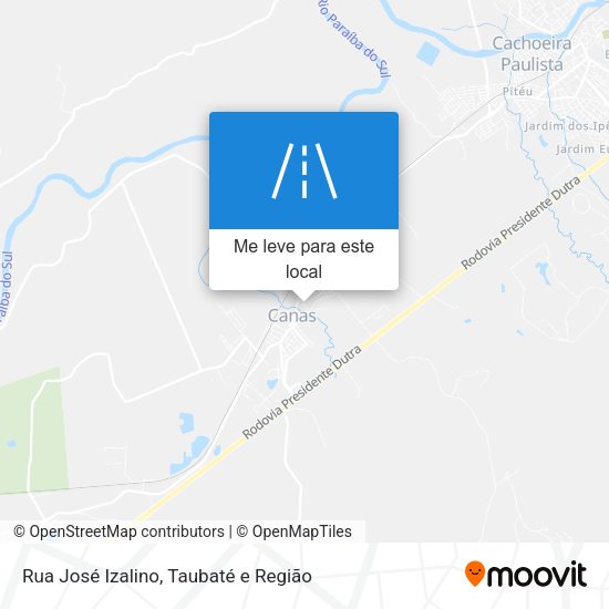 Rua José Izalino mapa