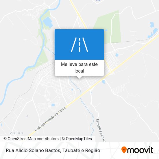 Rua Alicio Solano Bastos mapa