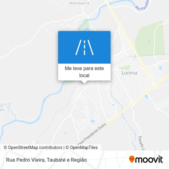 Rua Pedro Vieira mapa