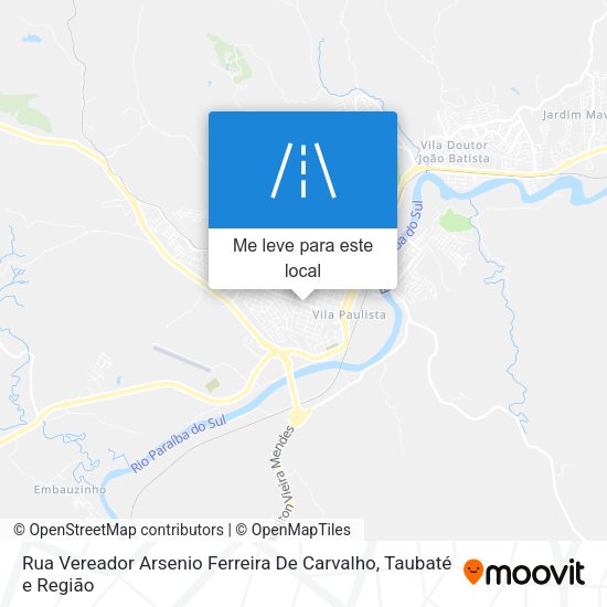 Rua Vereador Arsenio Ferreira De Carvalho mapa