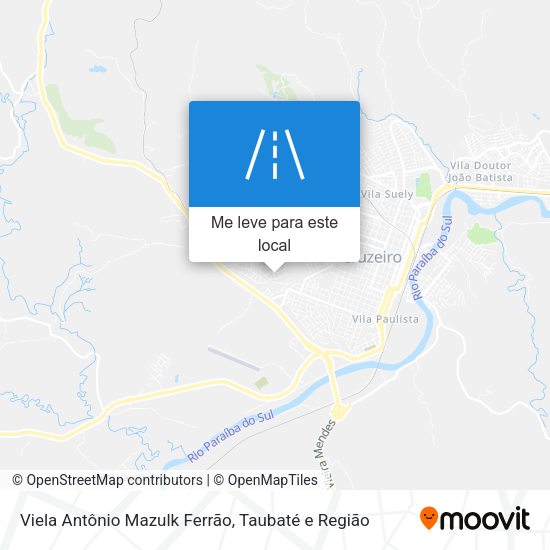 Viela Antônio Mazulk Ferrão mapa