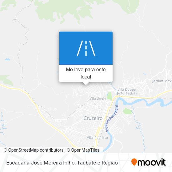 Escadaria José Moreira Filho mapa