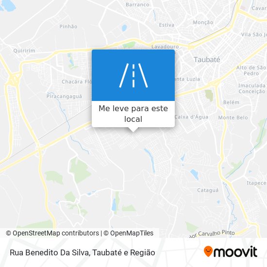 Rua Benedito Da Silva mapa