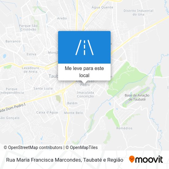 Rua Maria Francisca Marcondes mapa