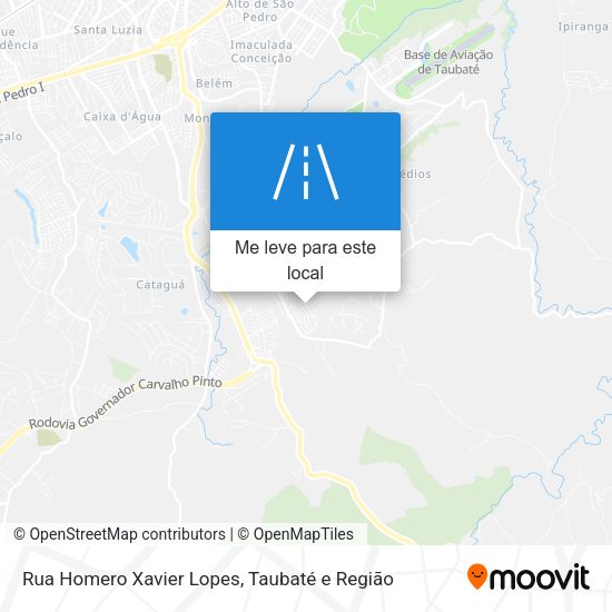 Rua Homero Xavier Lopes mapa
