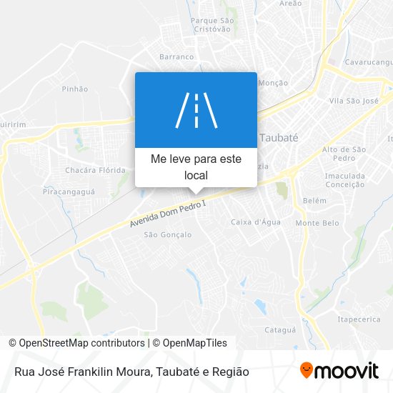 Rua José Frankilin Moura mapa