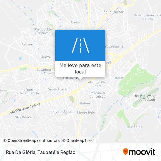 Rua Da Glória mapa