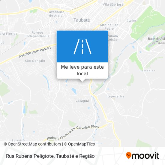 Rua Rubens Peligiote mapa