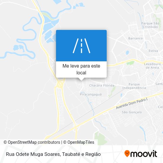 Rua Odete Muga Soares mapa