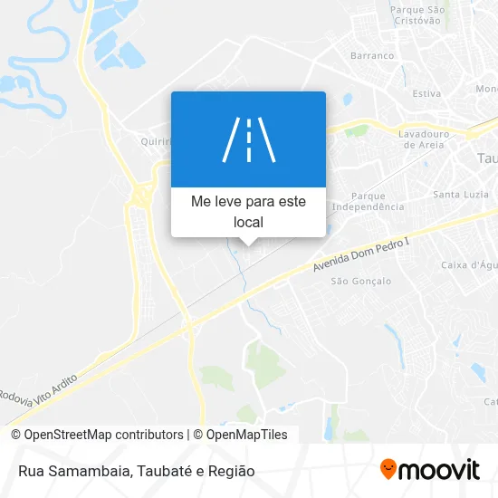 Rua Samambaia mapa