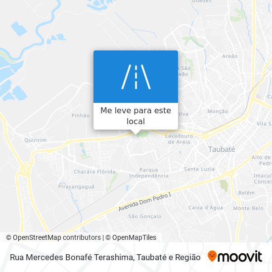 Rua Mercedes Bonafé Terashima mapa