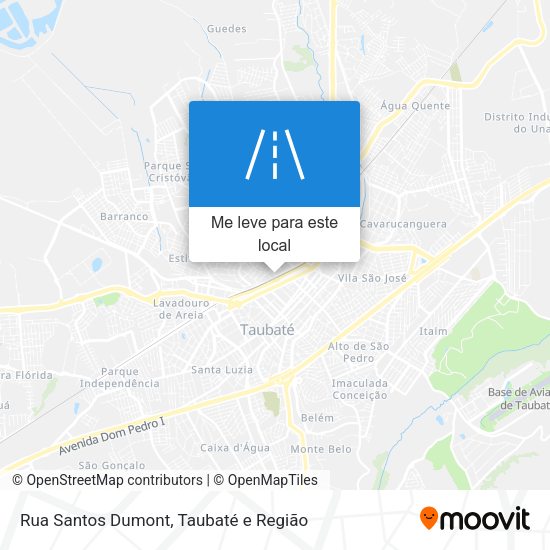 Rua Santos Dumont mapa