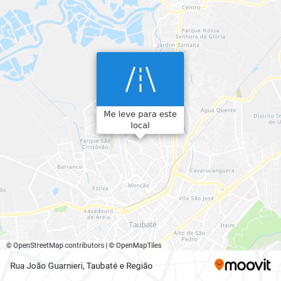 Rua João Guarnieri mapa