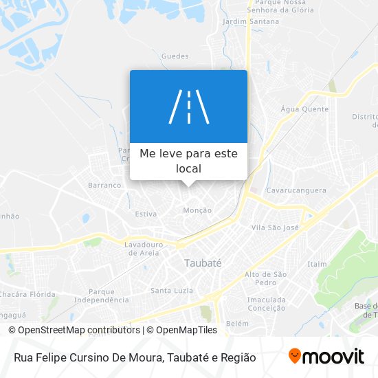 Rua Felipe Cursino De Moura mapa