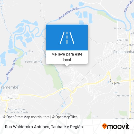 Rua Waldomiro Antunes mapa