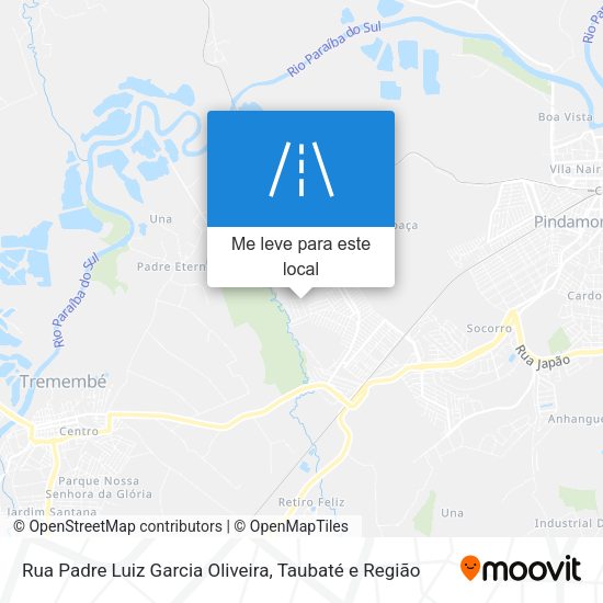 Rua Padre Luiz Garcia Oliveira mapa