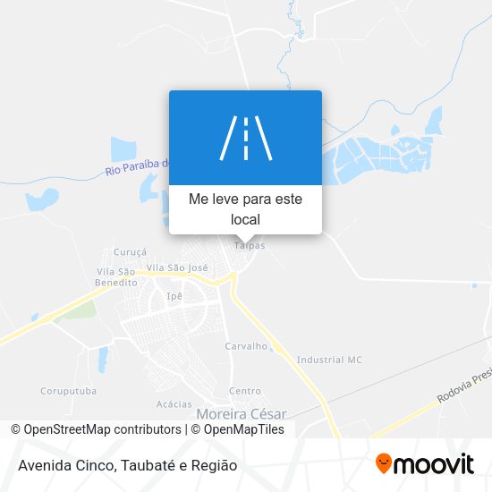 Avenida Cinco mapa