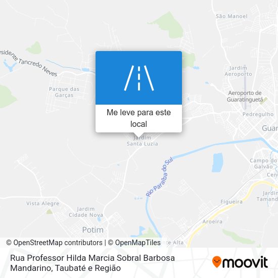 Rua Professor Hilda Marcia Sobral Barbosa Mandarino mapa