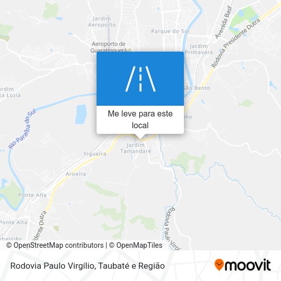 Rodovia Paulo Virgílio mapa