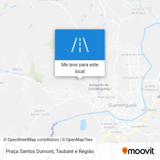 Praça Santos Dumont mapa