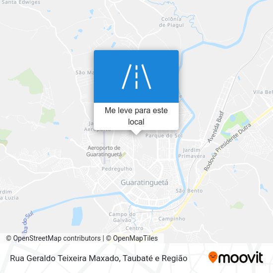 Rua Geraldo Teixeira Maxado mapa
