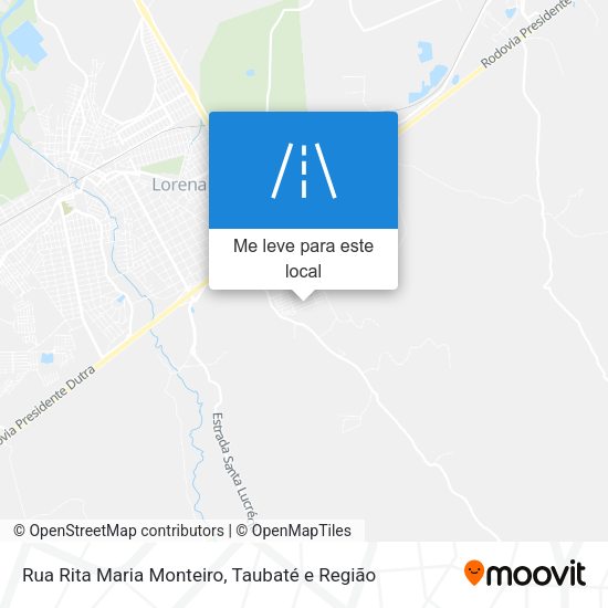 Rua Rita Maria Monteiro mapa