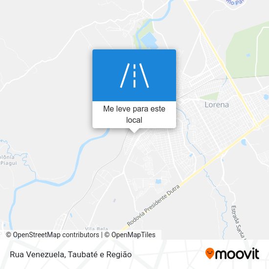 Rua Venezuela mapa