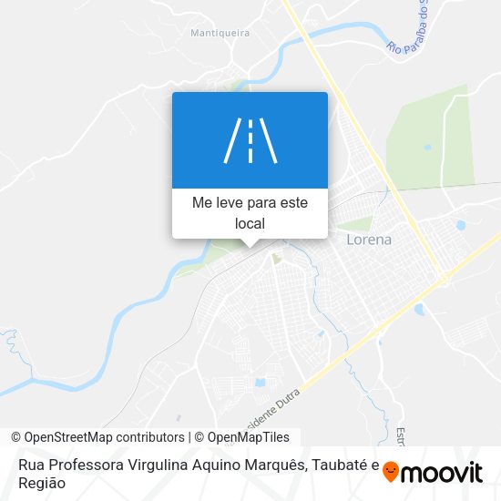 Rua Professora Virgulina Aquino Marquês mapa