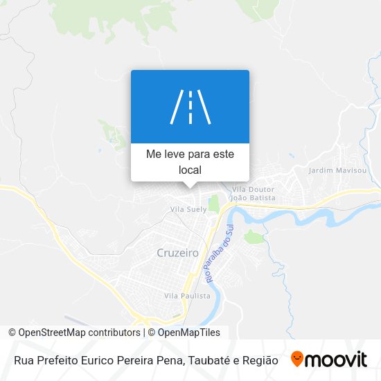 Rua Prefeito Eurico Pereira Pena mapa