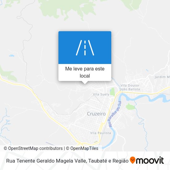 Rua Tenente Geraldo Magela Valle mapa