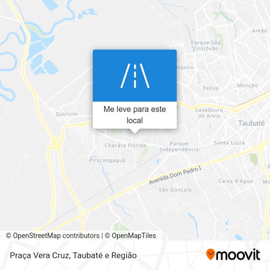 Praça Vera Cruz mapa