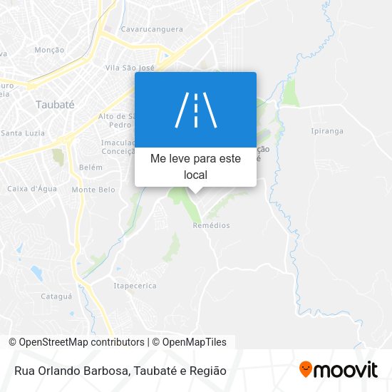 Rua Orlando Barbosa mapa