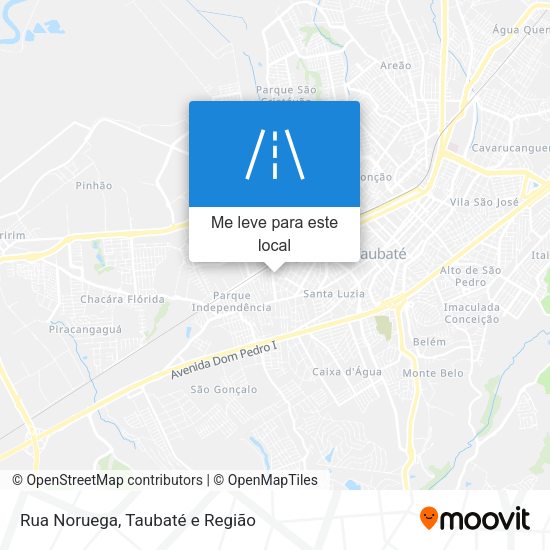 Rua Noruega mapa