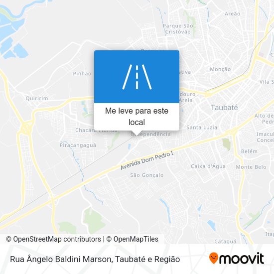 Rua Ângelo Baldini Marson mapa