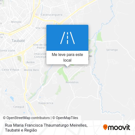 Rua Maria Francisca Thaumaturgo Meirelles mapa