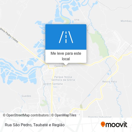 Rua São Pedro mapa