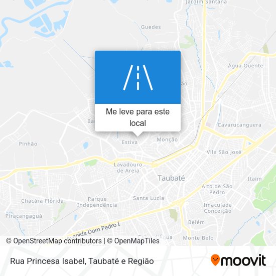 Rua Princesa Isabel mapa