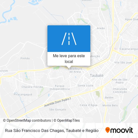 Rua São Francisco Das Chagas mapa