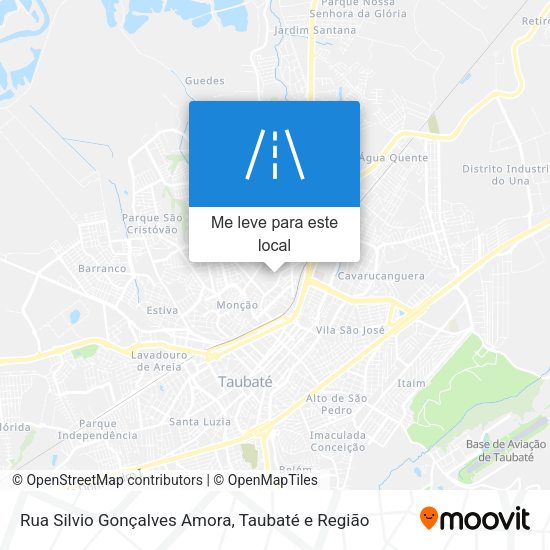 Rua Silvio Gonçalves Amora mapa