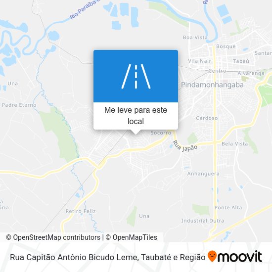 Rua Capitão Antônio Bicudo Leme mapa