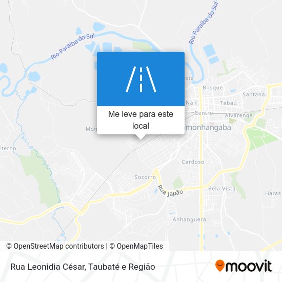 Rua Leonidia César mapa