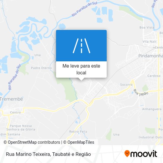 Rua Marino Teixeira mapa